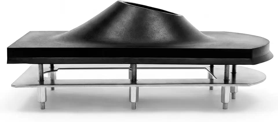 Frienda 3" Roof Vent Boot Pipe Flashing Kit - Interior Installation No Roof Access Needed, Aluminum & Epdm Chimney Flashing for 0°-12° Slope, Fits 3 Inch PVC Cast Iron Copper Pipe, Asphalt Shingles