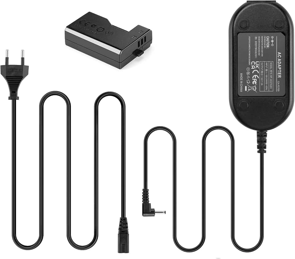 CA-PS700 Netzteil DR-E10 DC-Koppler ACK-E10 LP-E10 Dummy-Akku für Canon EOS Rebel T7 T6 T5 T3, Kiss X50 X70 X80 X90, EOS 1100D 1200D 1300D 1500D 2000D Kameras