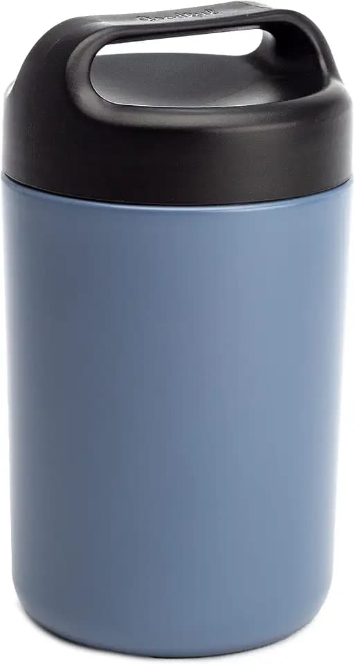 Goodful Stainless Steel Food Jar, Double Wall Vacuum Sealed Insulated Food Storage Container with Carry Handle Lid, 16-Ounce, Deep Blue