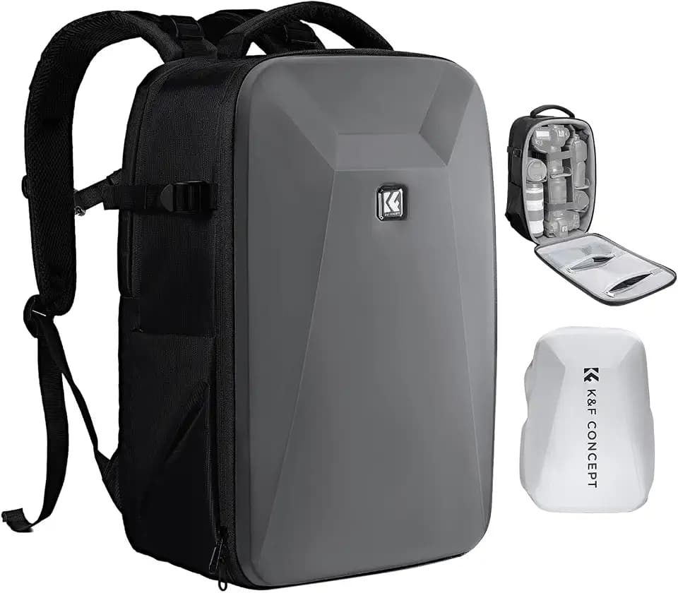 K&F CONCEPT Kamerarucksack Fotorucksack mit Hartschale Kameratasche