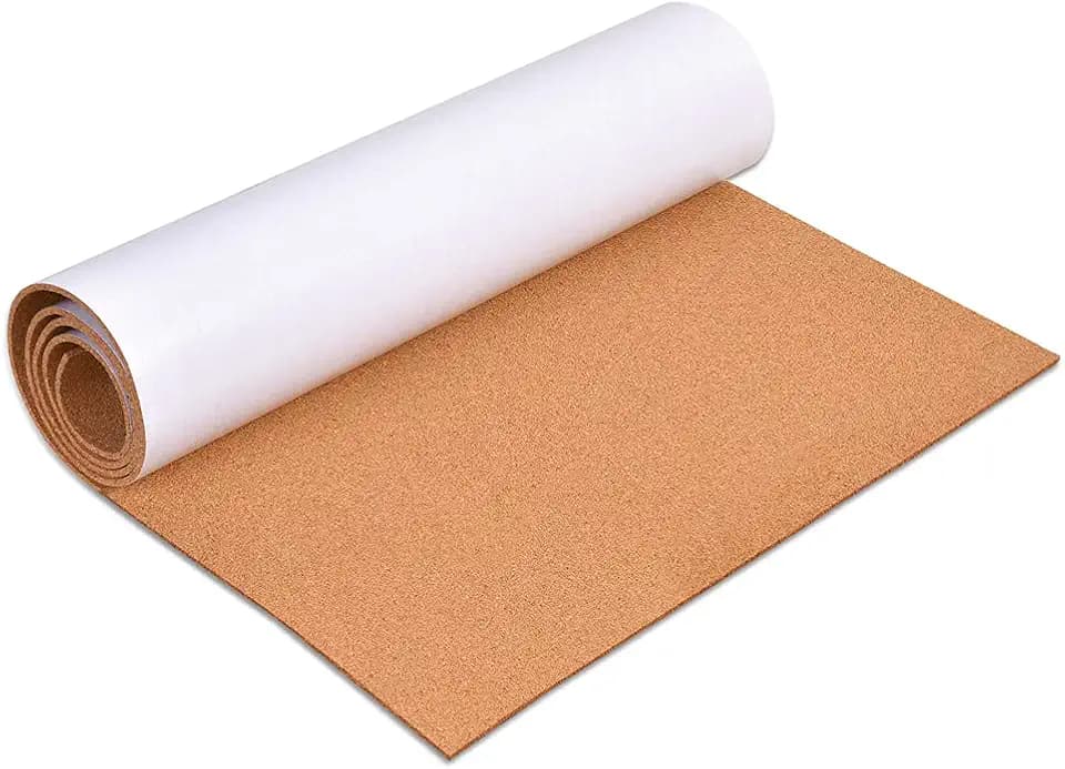 3mm Self-Adhesive Cork Board Roll, 1/8" Thick Cork Boards for Walls,36"x72" Cork Board Roll for Office, Home, School(90 * 180,Y)