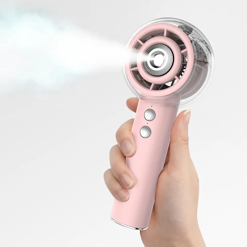 Hotsales Handheld Misting Fan, Portable Rechargeable Personal Fan with Mist