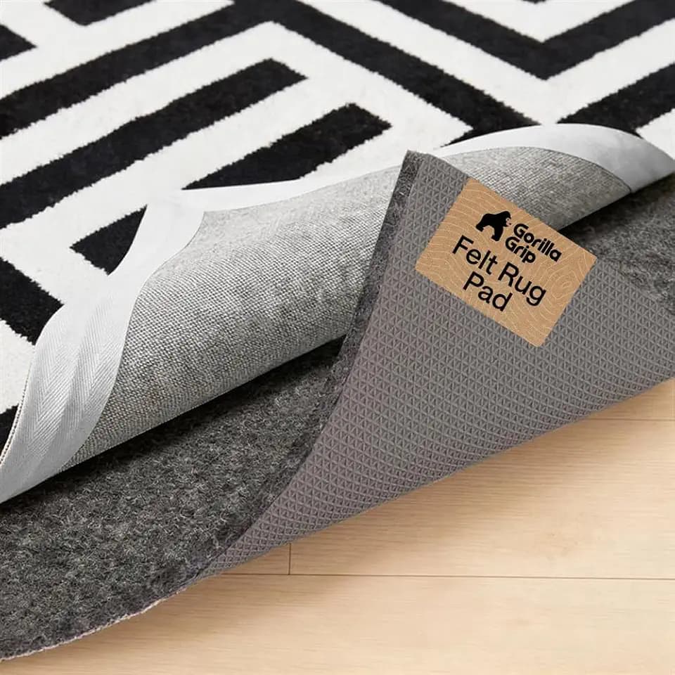 GORILLA GRIP Felt Rug Pad for Hardwood Floors with Rubber Backing, 4x6 FT