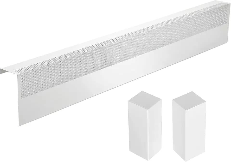 2 Pack 5 FT Baseboard Heater Cover with Left and Right Endcaps