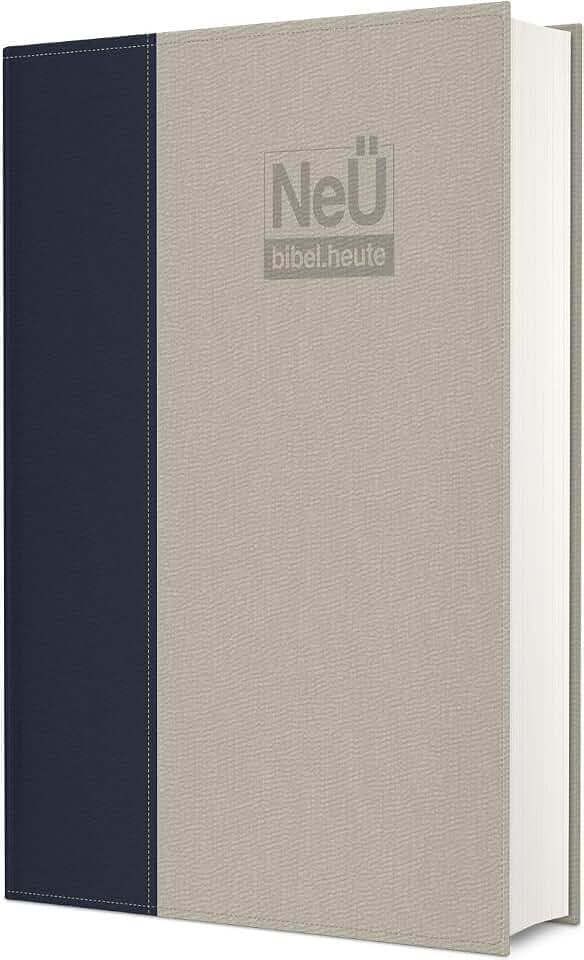NeÜ bibel.heute Taschenausgabe: Kunstleder zweifarbig blau/grau