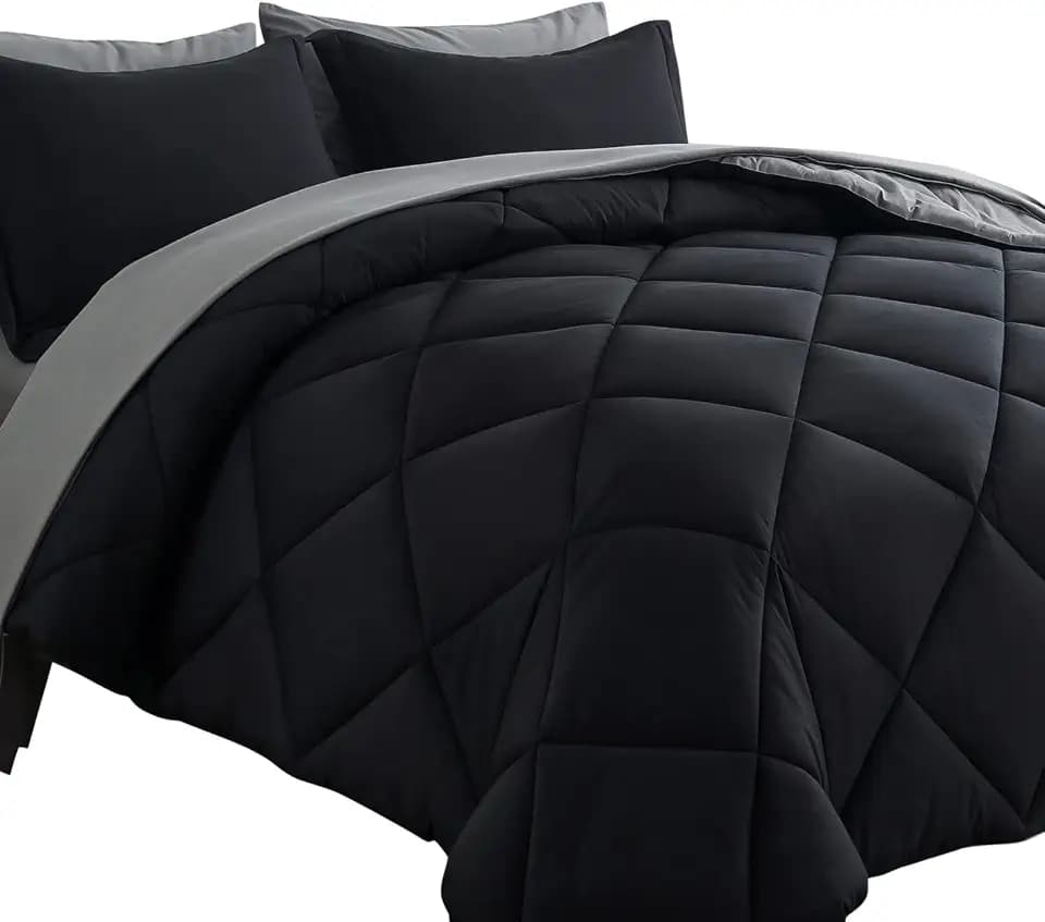Cosybay 7pcs Reversible Comforter Set Full Down Alternative Bedding Sets