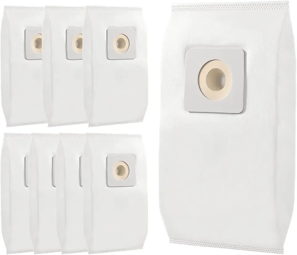 8 Pack Style 7 HEPA Vacuum Bags Compatible with Bissell Upright Vacuums: PowerForce 1739 3522 3525 71Y7, PowerGlide 3545, Plus 3350 3550 3553, Lift-Off 3554, Powertrak 6592 Series Vacuum, Part#32120