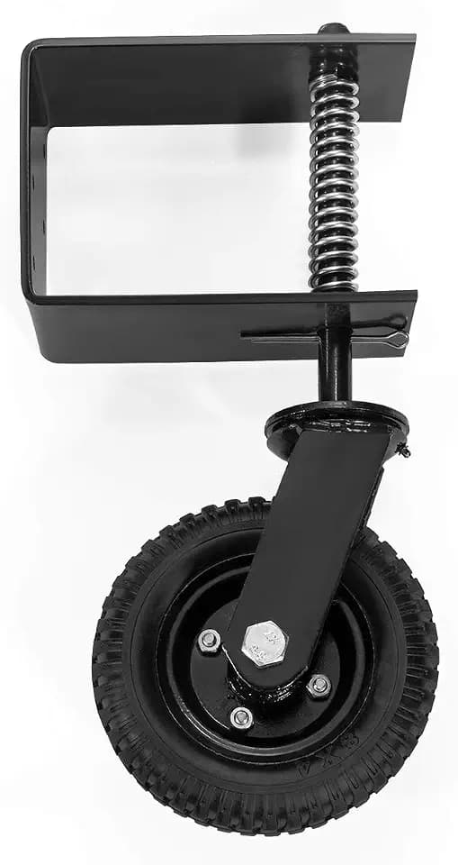 Stark USA 8" Gate Wheel Wood Chainlink Flat-Free Tire for Outdoor Wooden Gates or Fence Gate Caster Wheel 200lb Capacity 360° Rotation Spring-Loaded
