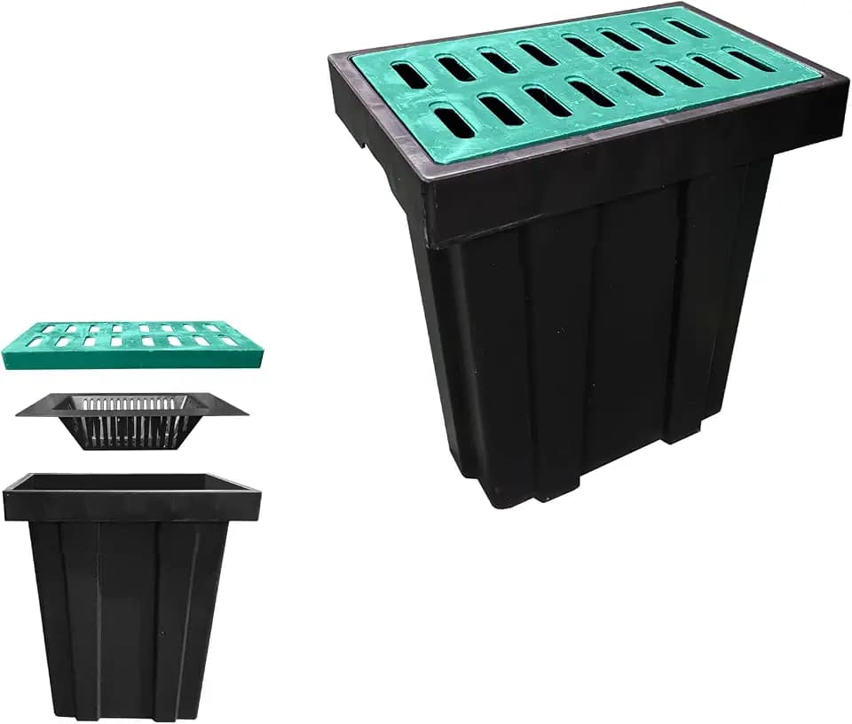 A15 22x14x24in. Catch Basin with Fiber Glass Grate