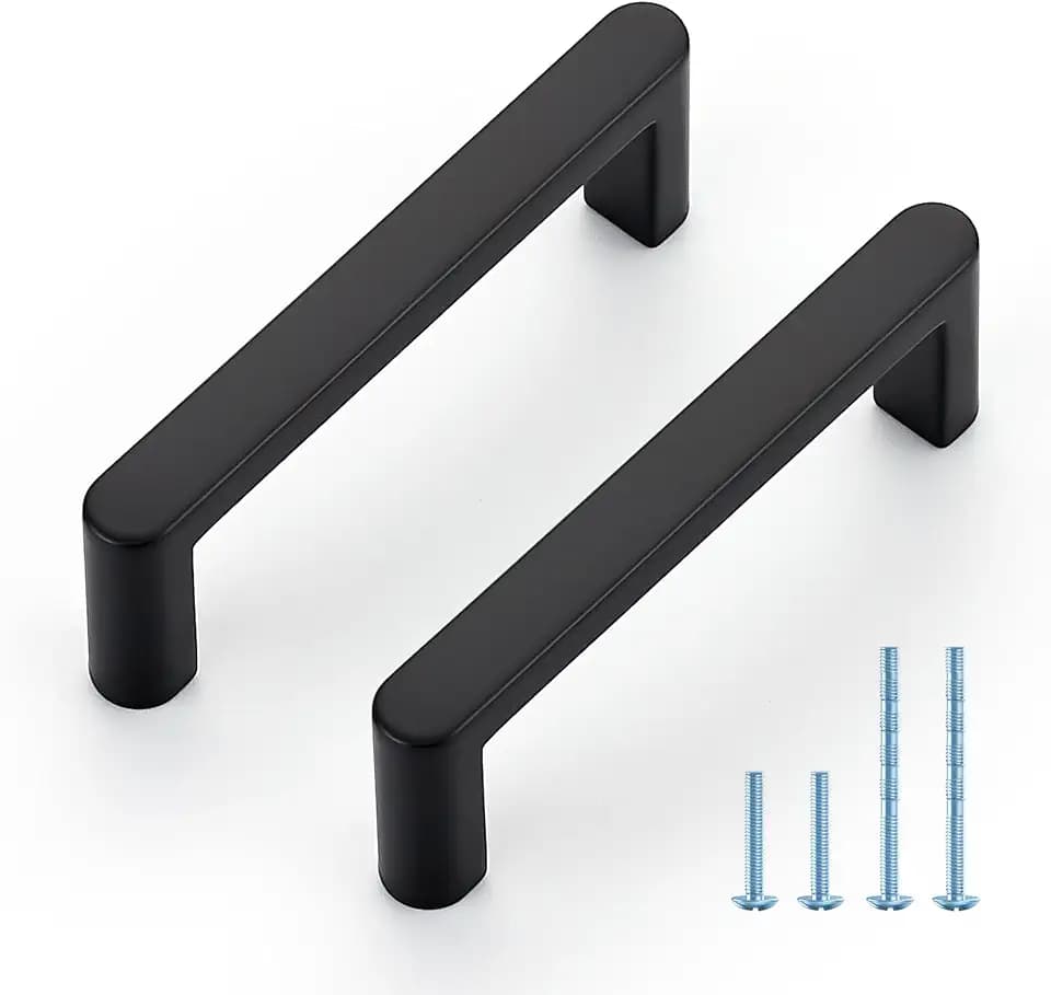 JOY DECOR Matte Black Cabinet Pulls Cabinet Handles, 3 Inch, 15 Pack