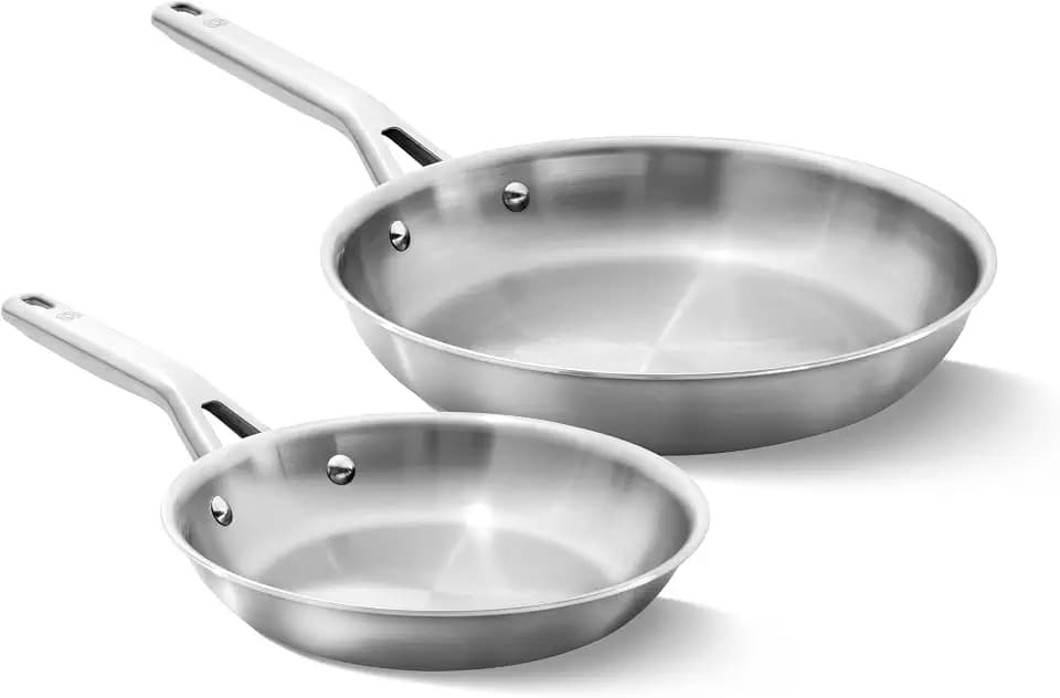 Calphalon Stainless Steel 8-Inch and 10-Inch Fry Pan Set
