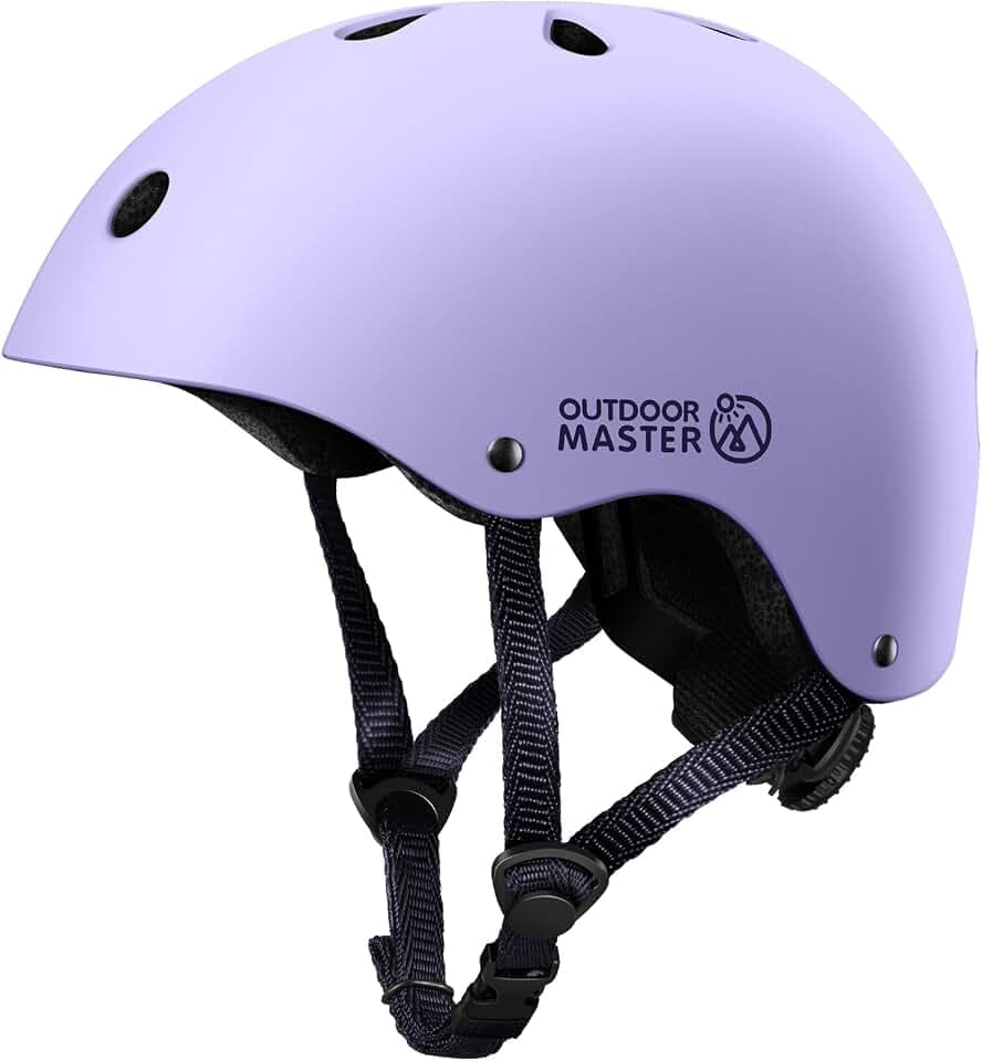 OutdoorMaster Kids Bike Helmet, Adjustable for Cycling & Skating