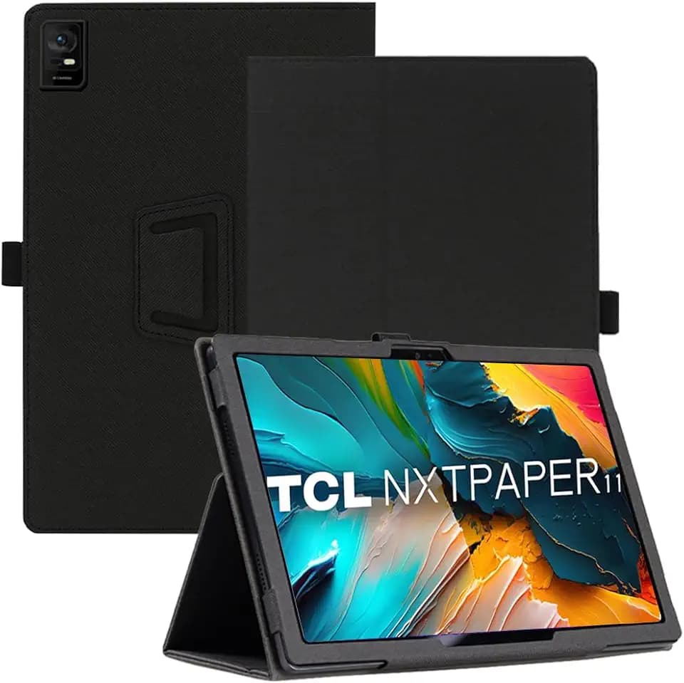 Tablet Hülle für TCL NXTPAPER 11 WiFi/TCL TAB 11 Wi-Fi Tablet 11 Zoll, PU Leder Abdeckung Klappständer Case Cover Schutzhülle mit Handschlaufe Magnet für TCL NXTPAPER 11 WiFi/TCL TAB 11 Wi-Fi