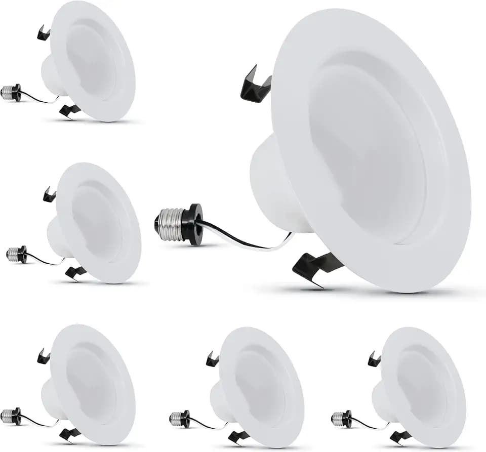 Feit Electric 4in Enhance LED Retrofit Recessed Downlight, 75W Eq, 6 Pack