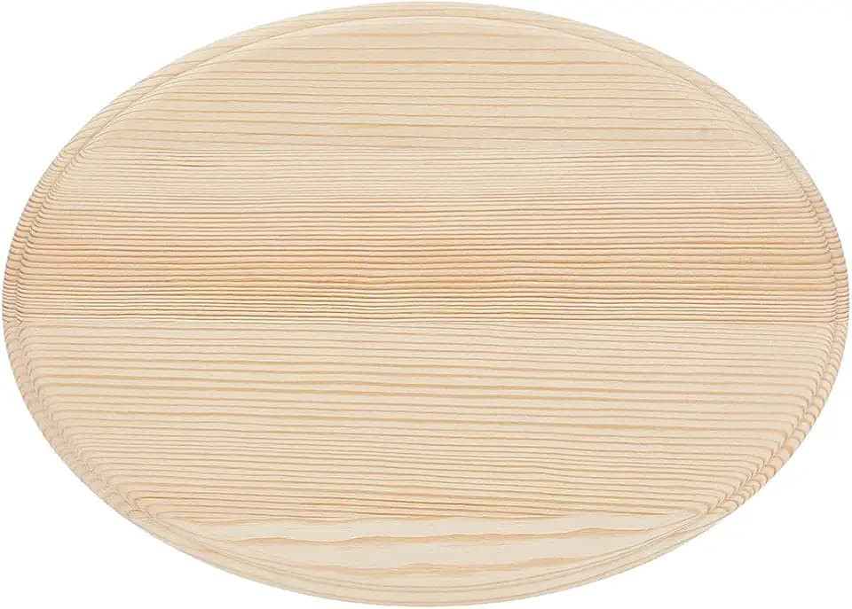 AHANDMAKER Wooden Oval Plaque, 11 x 8 Inch Unfinished Wood Cutouts Wood Cabochons Blank Wood Oval Tags for Crafts Painting Carving DIY Home Door Sign Decoration