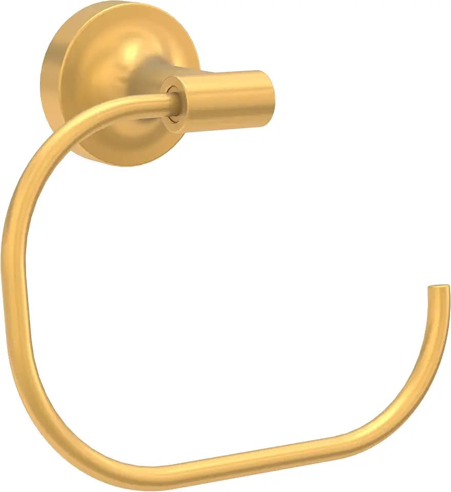 Franklin Brass Voisin (1-Pack) Hand Towel Ring Satin Gold Holder for Wall Mount Round Hanger for Kitchen, Bathroom Accessories VOI46-BB
