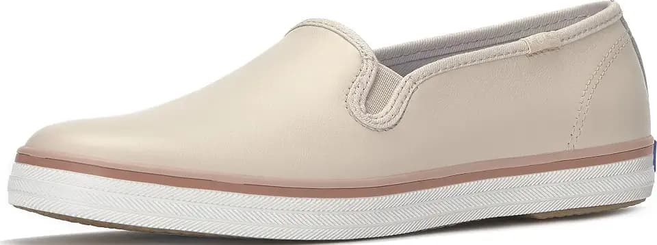 Keds Womens Champion Canvas Slip On Sneakers Shoes Casual - White