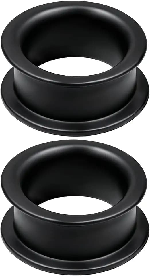 6G-50mm Silicone Hollow Earring Tunnel Plugs Piercing Jewelry Stretching Kit 6G 4G 2G 0G 00G 12mm 14mm 16mm 18mm 20mm 22mm 25mm 28mm 30mm 34mm 36mm 40mm 44mm 46mm 50mm White Black Claer