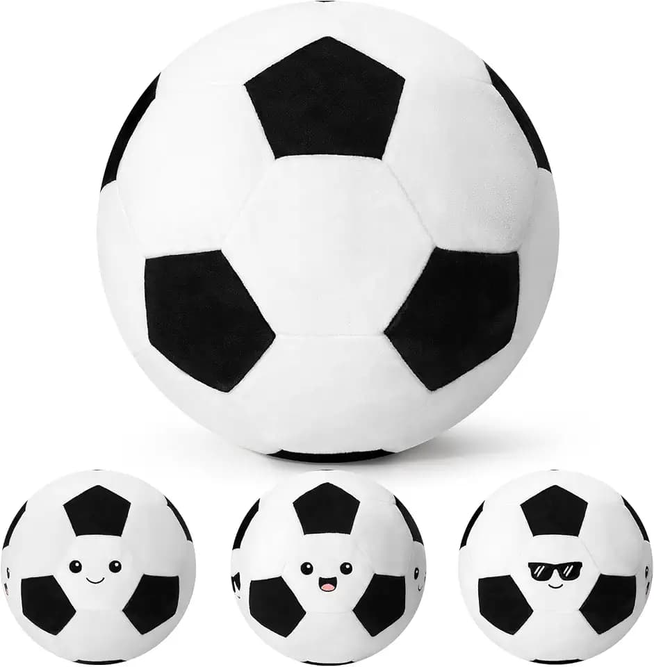 Achwishap 10 Inch Soccer Ball Plush Pillow, Game Day Sports Stuffed Toy