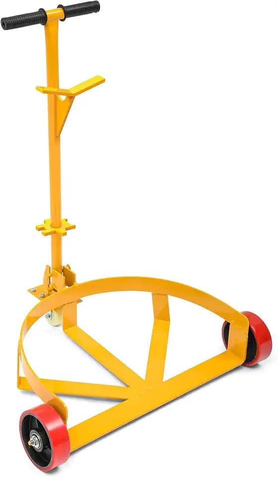 YITAMOTOR 55 Gallon Drum Dolly w/ 360° Swivel Caster & Semi-Enclosed Design