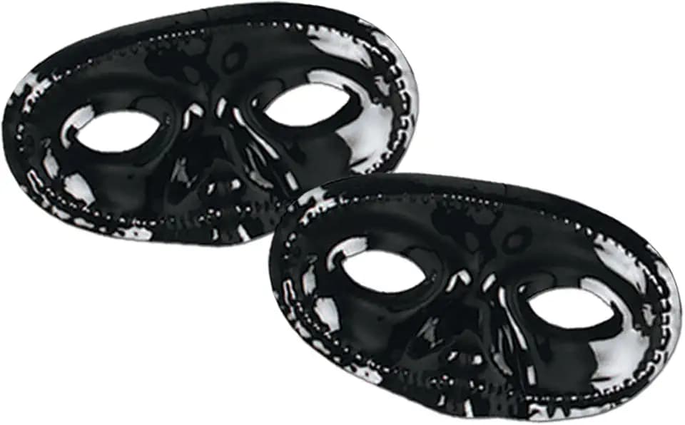 Black Half Mask Costume Add Ons