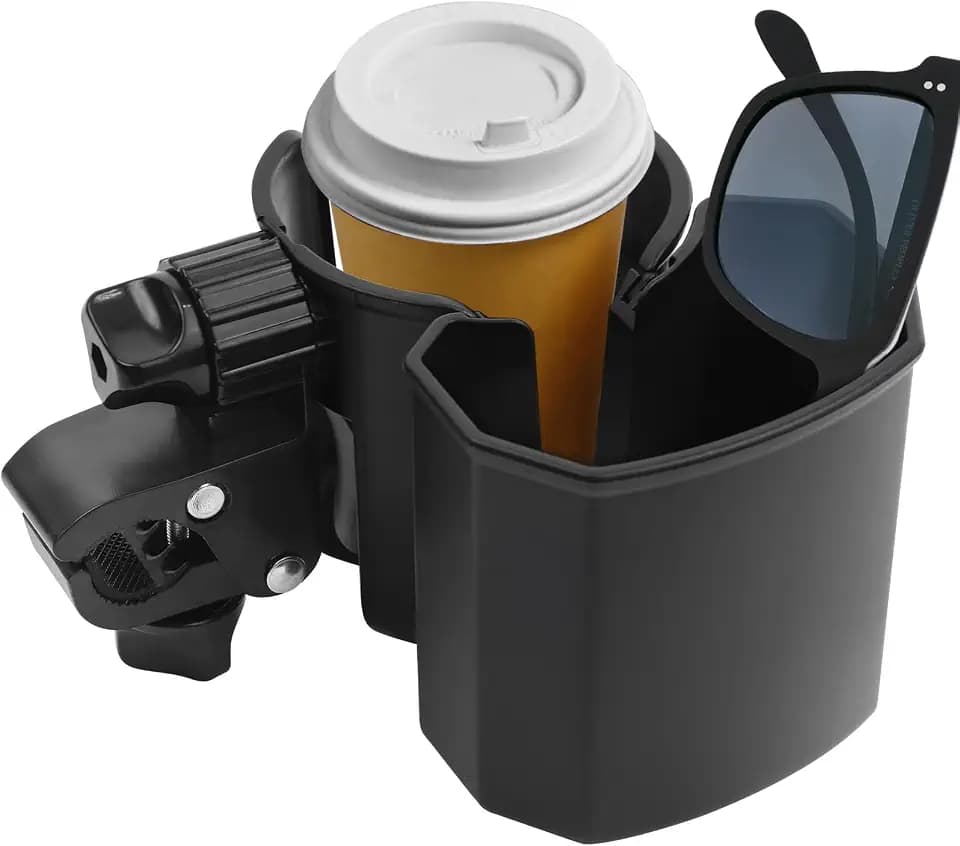 Universal Stroller Cup Holder with Phone Holder for Walker Wheelchair