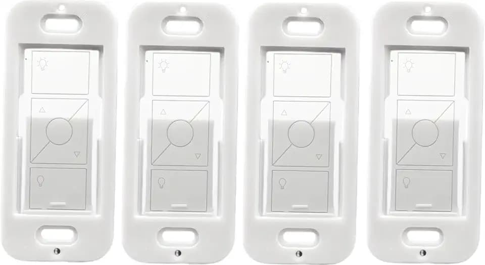 Wallplate Brackets for Lutron Caseta Pico Remote, Seamless Remote Snap-in Installation Wall Bracket for Smart Switch, Durable Wall Mount Design for Lutron Pico Remote - 5 Pack