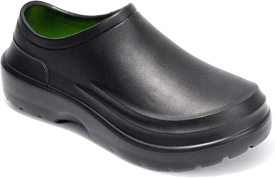 Harssidanzar Mens Clogs, Chef Shoes for Men,Garden Shoes,Slip On Work Shoes for Food Service, Garden, or Nursing HM201US