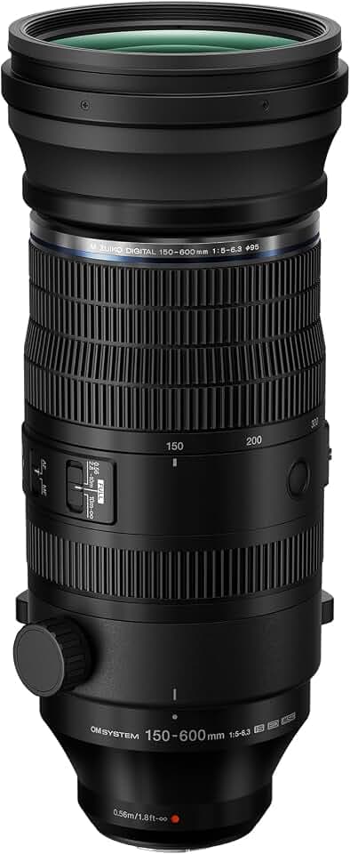OM System M.Zuiko Digital ED 150–600 mm F5.0–6.3 ist für Micro Four Thirds Systemkamera, Outdoor-Vogelwelt, wetterversiegeltes Design, Teleobjektiv kompatibel mit Telekonverter