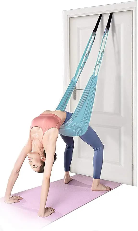 Fitness Yoga Stretching Strap, Adjustable Leg Stretcher Back Bend Assist Trainer, Improve Leg Waist Back Flexibility Home Gym Equipment for Rehab Pilates Ballet Cheerleading Splits Gymnastics
