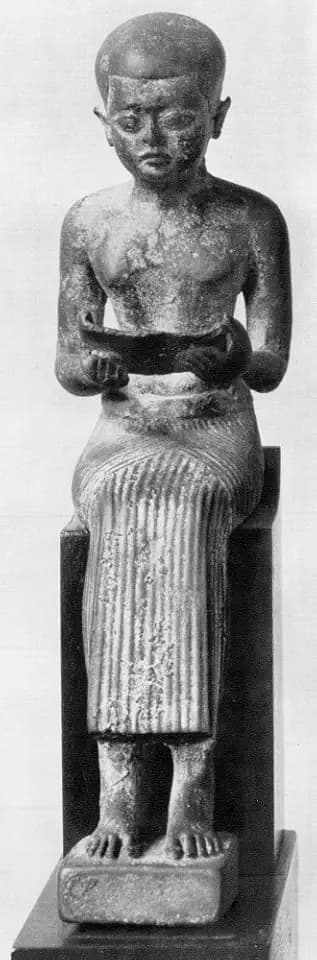Imhotep 27Th Century BC Negyptian Physician Architect And Sage Bronze Statuette C600 BC Poster Print by (18 x 24)