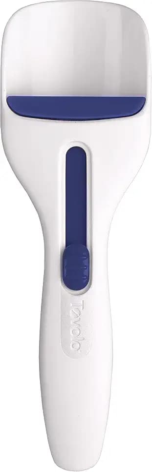 Tovolo Cupcake Scoop Batter Dispenser for Cupcakes Muffins Pancakes & Cookie Dough, Easy to Clean Batter Scoop Slide Dispenses Quicker for Even Size Baked Goods Kitchen Gadget, Deep Indigo