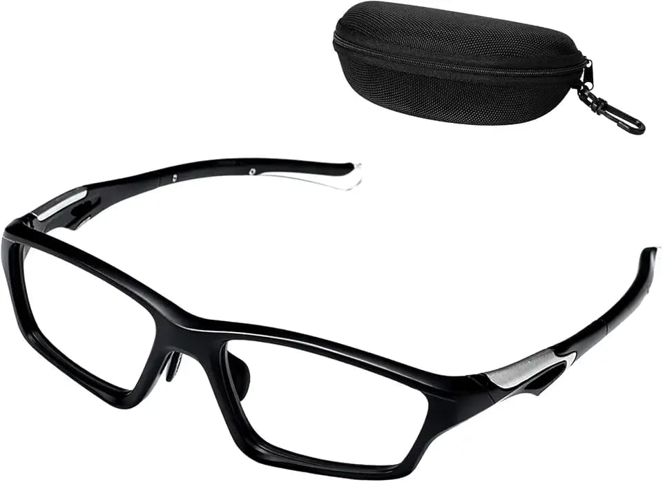 Tallew Lensless Glasses Compatible with Pickleball Eye Protection