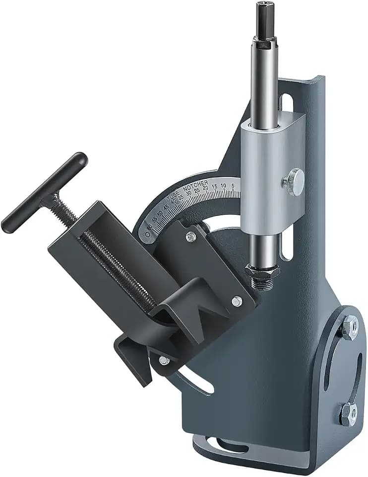 VEVOR Pipe Notcher, 1/2 to 2-inch Tubing Notcher with 0 to 60° Adjustable Angle, Pipe and Tube Notching Tool for Repair Shops, Home Projects, Metalworking