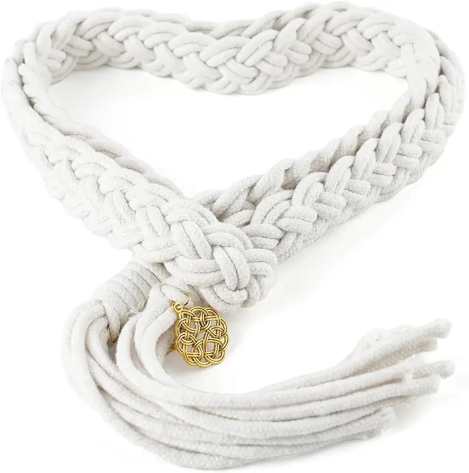 Wedding Lasso Rope,Handfasting Cord for Wedding with Pendants Lazos para Boda Wedding Cord Traditional Celtic Pattern Rustic Wedding Lasso for Ceremony Bridal Gift