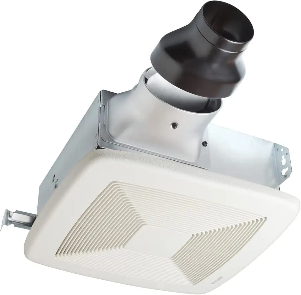 Broan-NuTone LP80 ENERGY STAR Certified LoProfile 4" Bath Ventilation Fan, 1.0 Sones, 80 CFM White Exhaust Fan