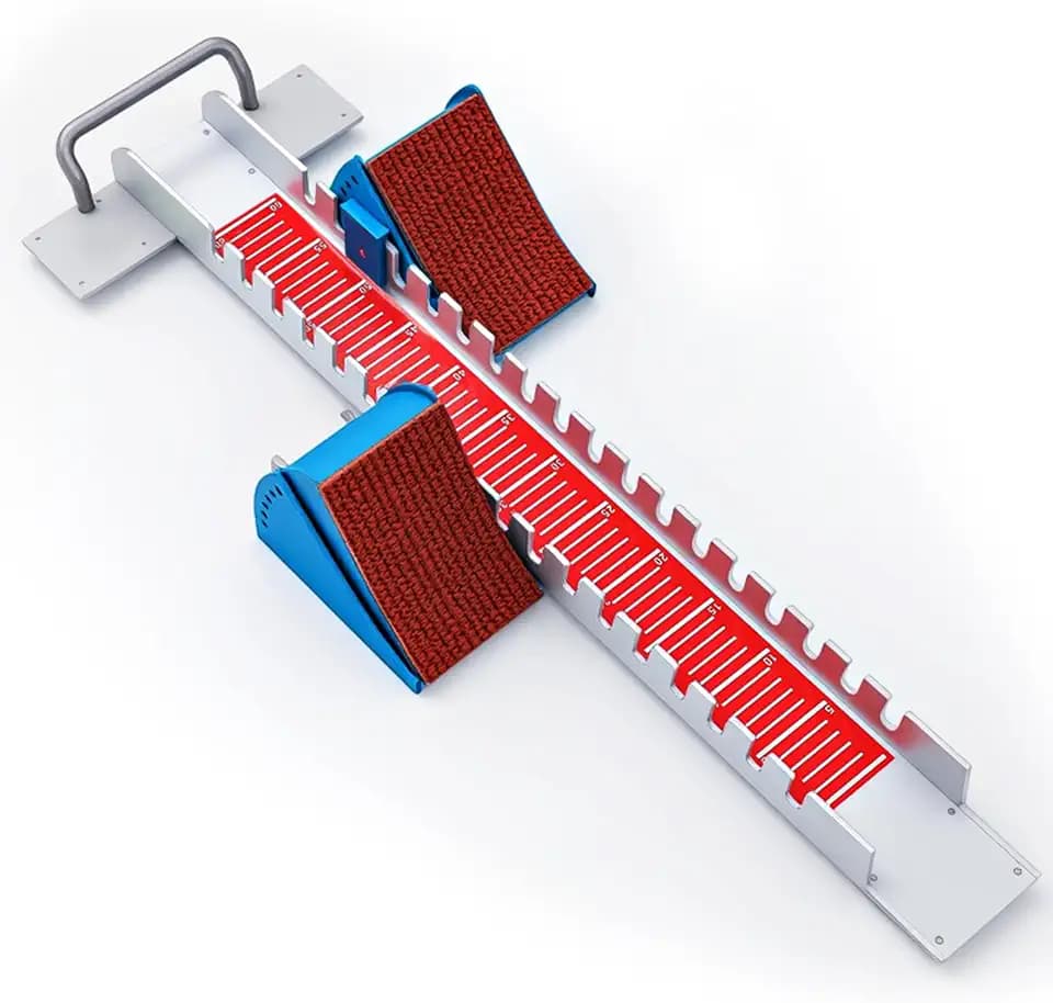 VioraWhite Starting Block 6 Angle Sprinter Pedals Adjustable Track and Field Accessories Running Blocks for Cinder Track Plastic Runway Athletes Runners