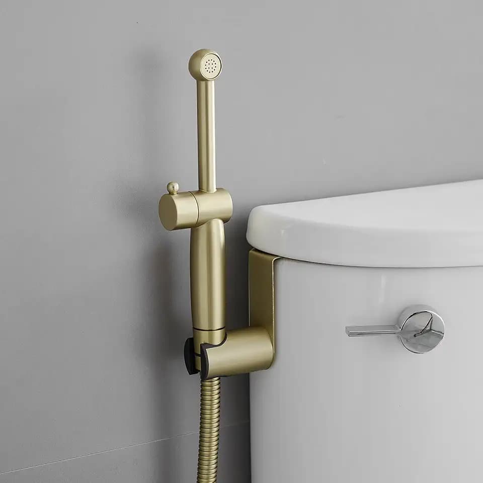 Brushed Gold Bidet Sprayer Set,Handheld Sprayer Set for Toilet