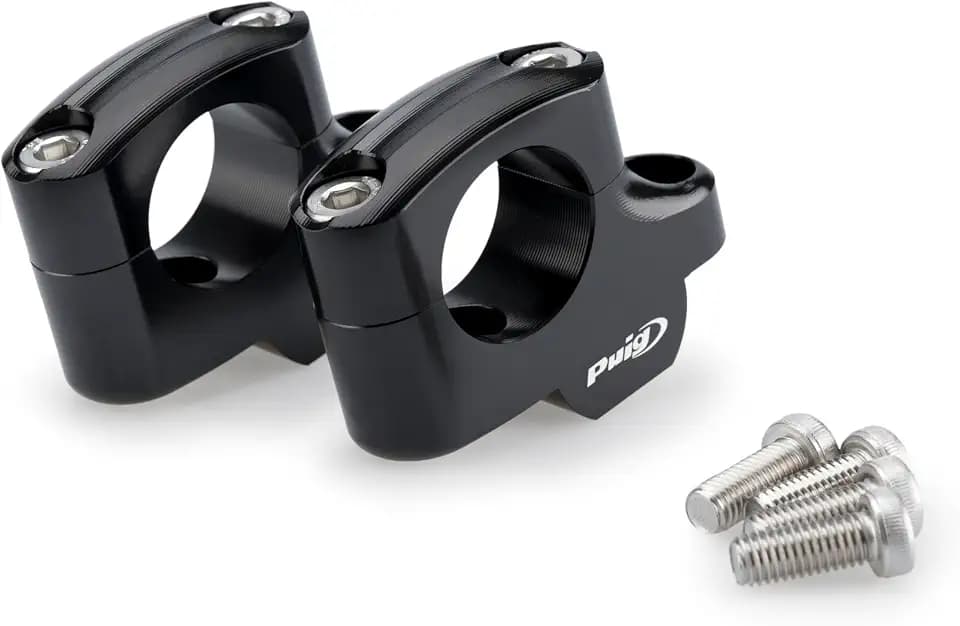 Puig 21801N Pullback Lenkerklemmen modellspezifische Ausführung, Schwarz