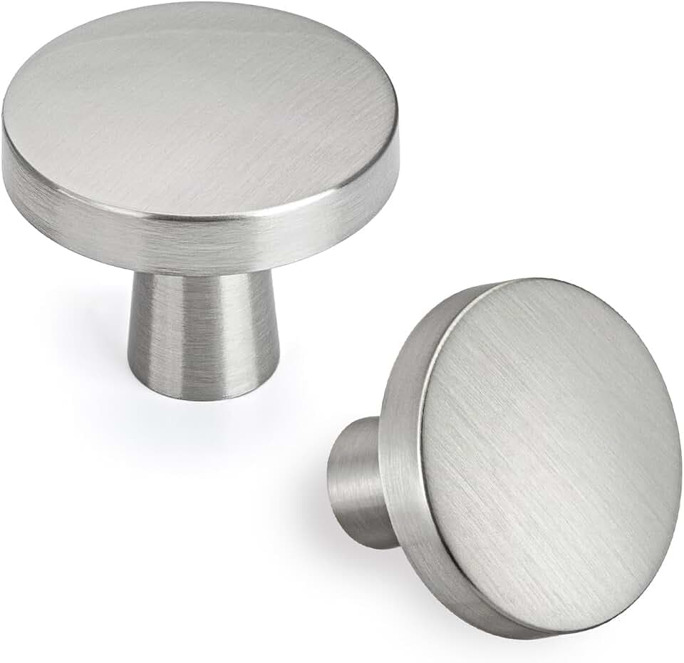 Goldenwarm 20 Pack Brushed Nickel Cabinet Knobs for Kitchen Handles