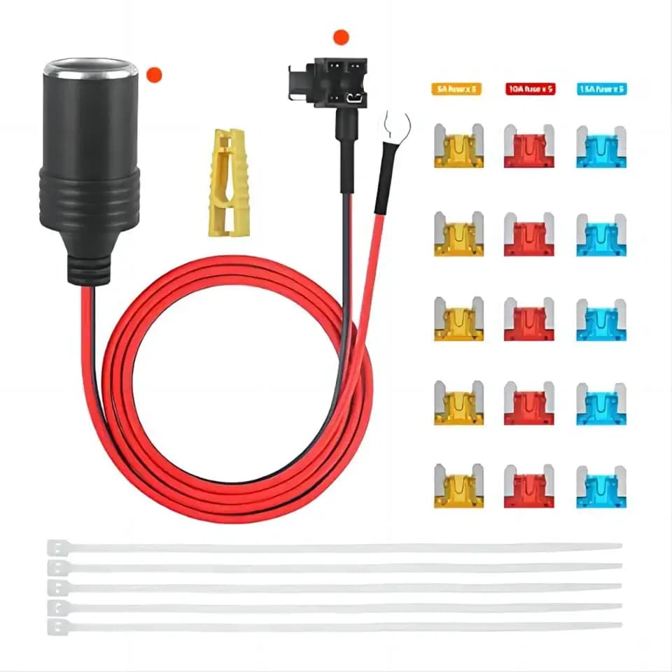 zigarettenanzünder steckdose kabel verlängerung Sicherungshahn sicherungshalter kfz Macht übernehmen adapter 1m (Mini 10x11mm)
