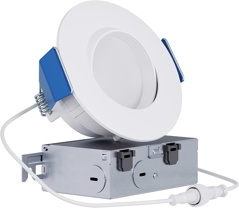 HALO RA 4 inch LED Recessed Lighting Adjustable Gimbal 5CCT 600/900lm