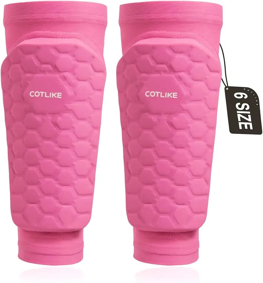 Soccer Shin Guards for Kids Youth Adults, Ski Shin Guards Sleeves for 2-18 Years Old Boys Girls Men, Calf Compression Sleeve with Honeycomb Pads, Espinilleras de Futbol para Hombres