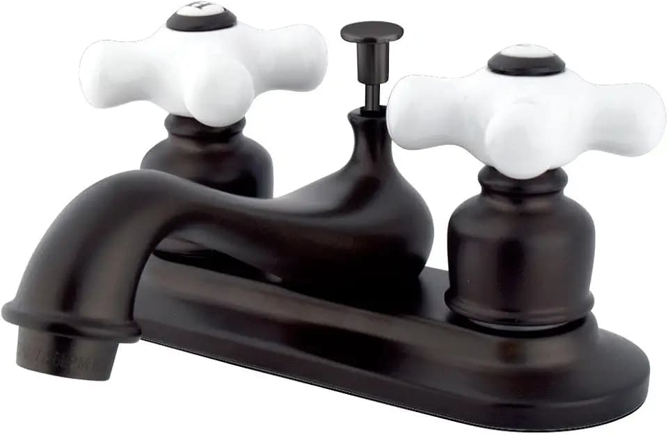 Kingston KB605PX 4" Centerset Bathroom Faucet, Oil Rubbed Bronze