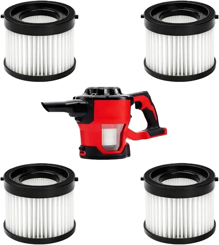 (4-Pack) 49-90-0160 HEPA Filter Compatible with Milwaukee 0882-20 M18