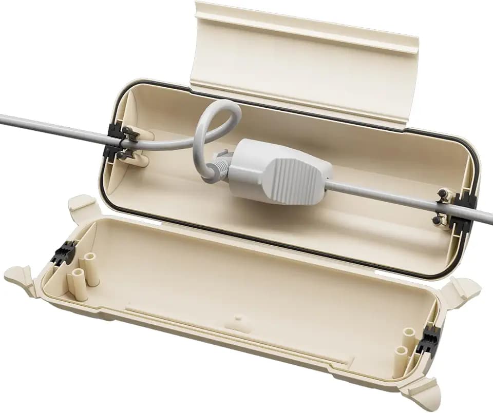 RESTMO Wasserdichte Kabelbox Outdoor, Steckerschutz für Verlängerungskabel