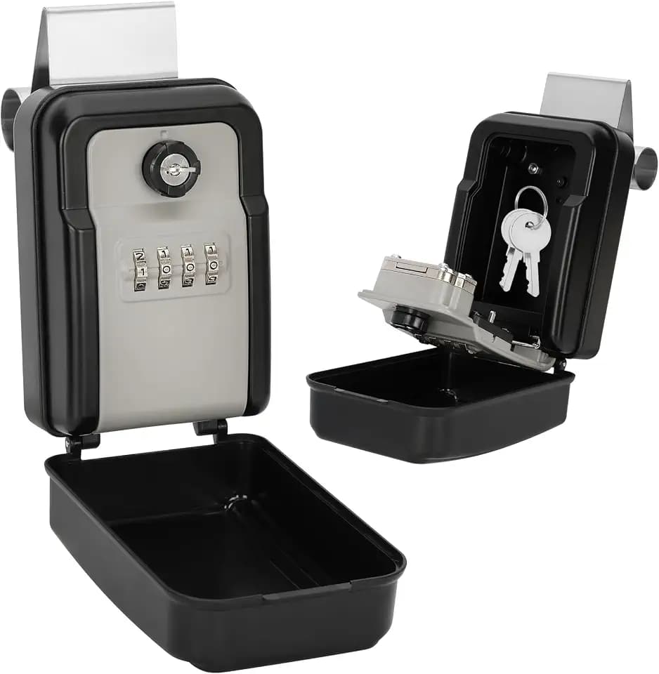 Upgrade Car Key Lockbox, Window Mount box, Car Window Punch Button Lock Box