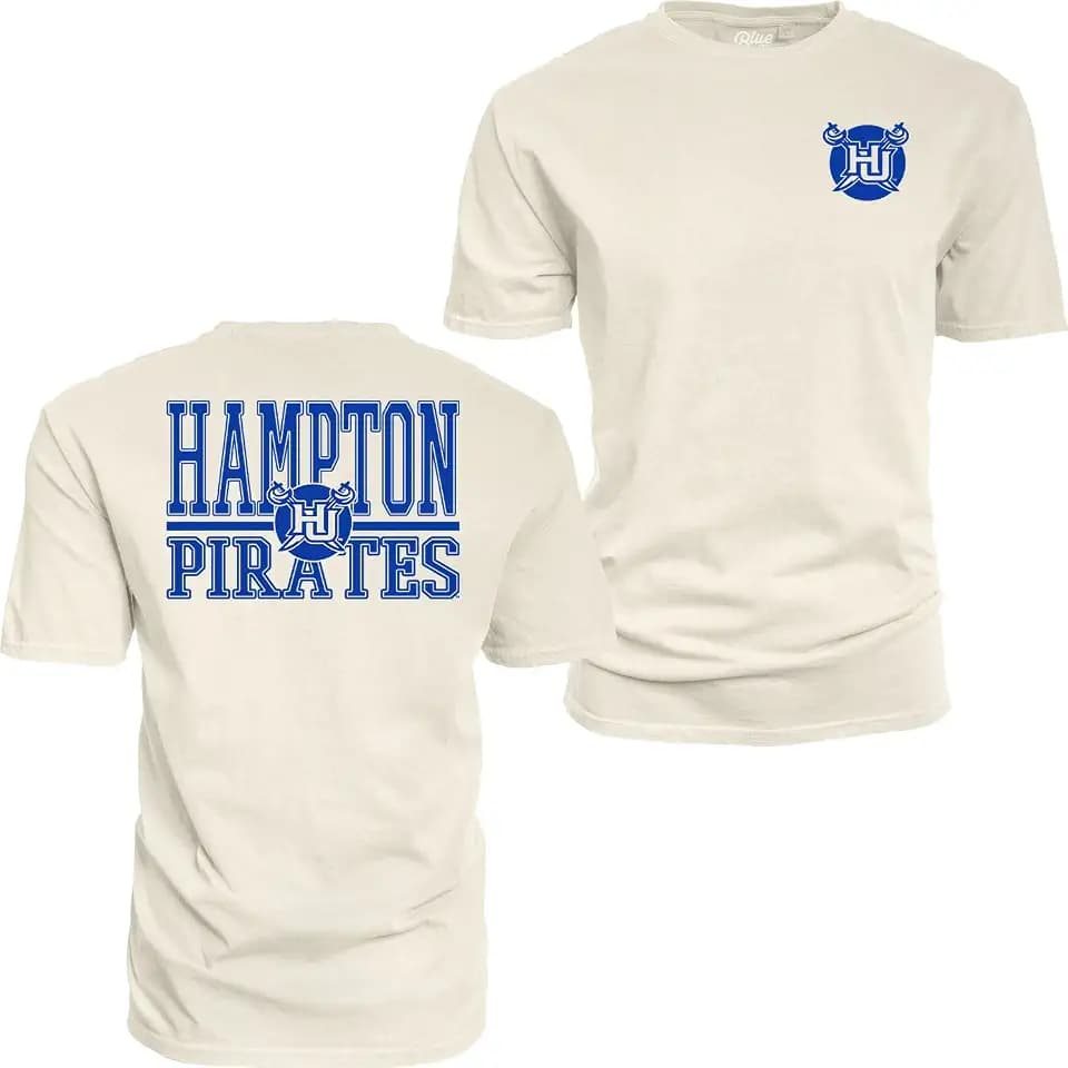 Blue 84 NCAA Unisex-Adult NCAA Officially Licensed T-Shirt Ringspun Front/Back Mascot Ivory