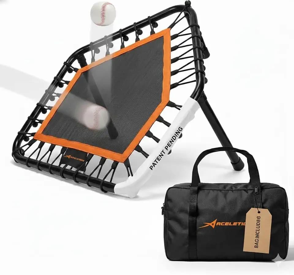 ACELETIQS Volleyball Rebounder Net, Soccer Rebounder, Lacrosse Rebounder, Baseball Rebounder Net | Improve Pitching and Fielding Training, Spiking, Passing and Shooting Skills