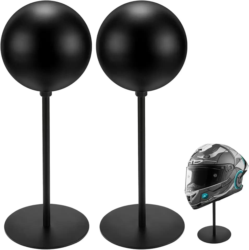 Helmständer aus Metall, drehbarer Metallständer, Schreibtischaufhänger für Motorradhelme, Mützen, Rugby-Helm